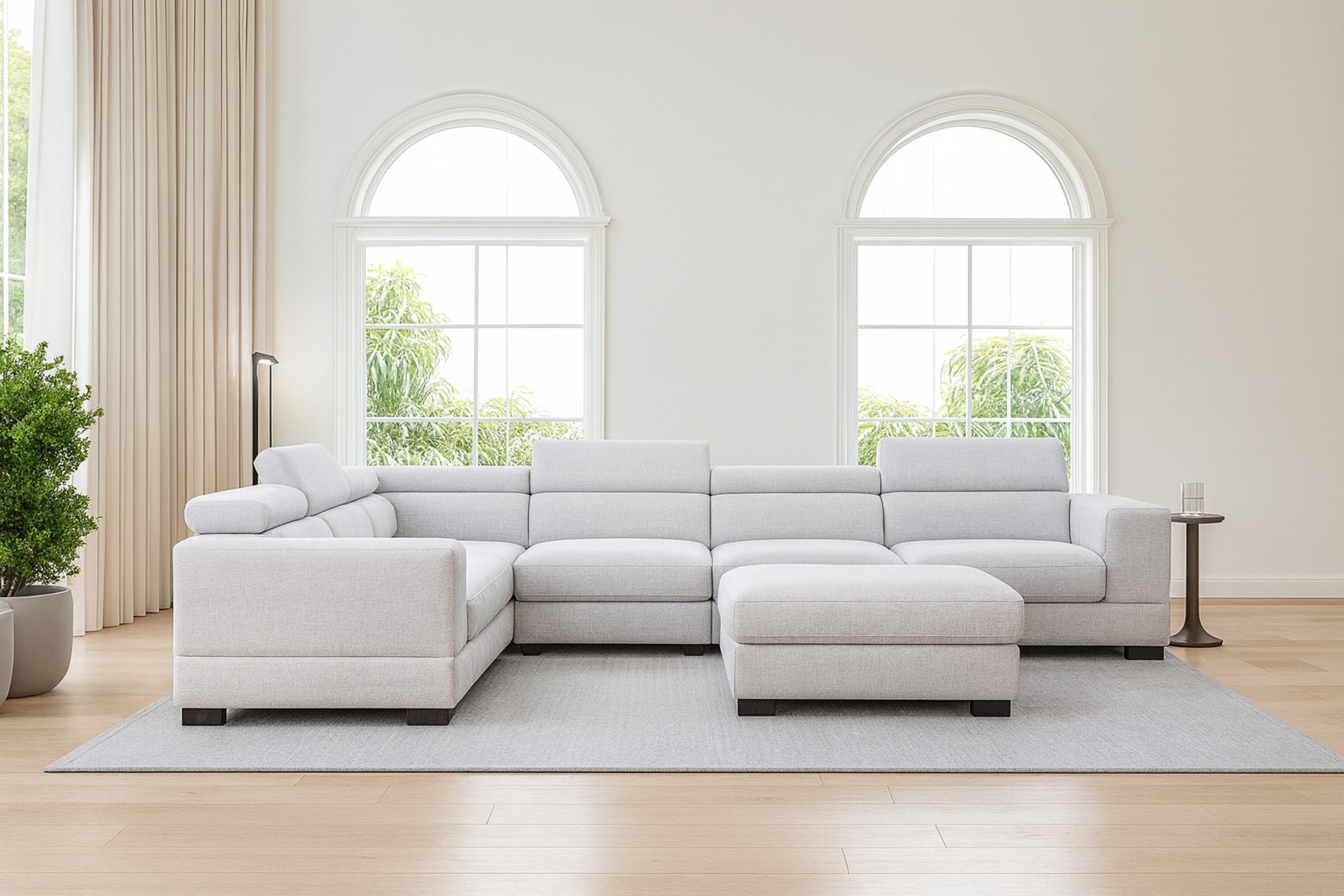 Canty Corner Modular- Light Grey