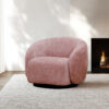 Cleo Swivel Armchair- Pink