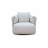 Eden Feature Swiviel Chair- Ivory