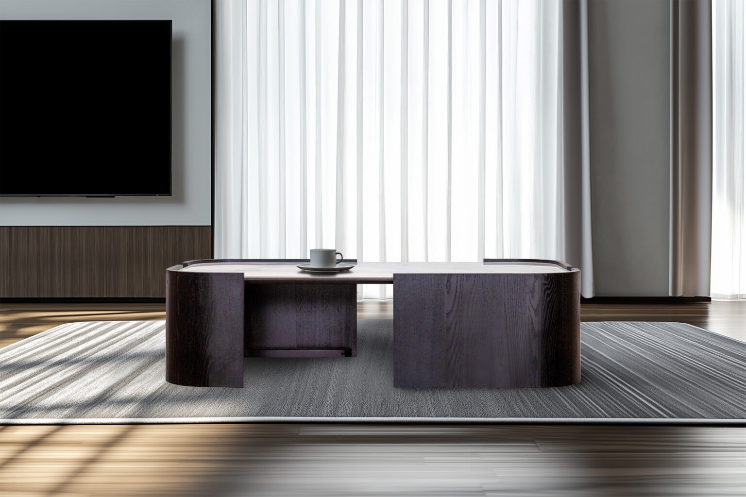 Mimosa Coffee Table- Black | Gatsby Living